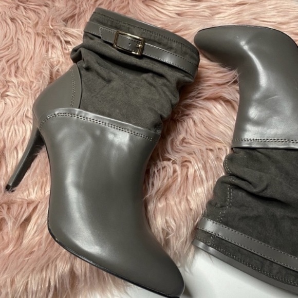 Metaphor Heel Ankle Booties Gray Size 11 - Picture 2 of 4
